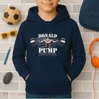 Donald Pump Trump Make America Strong Again Funny Kids Hoodie thumb 2