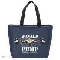 Donald Pump Trump Make America Strong Again Funny Tote Bag thumb 0