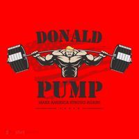 Donald Pump Trump Make America Strong Again Funny Santa Hat thumb 1