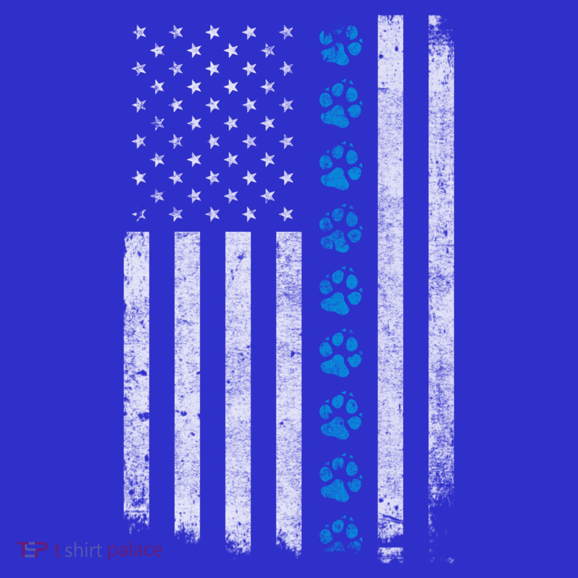 Dog Paw Thin Blue Line American Flag Police Dog Military K9 Meaningful Gift Sweatshirt