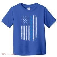 Dog Paw Thin Blue Line American Flag Police Dog Military K9 Meaningful Gift Toddler T-Shirt thumb 0