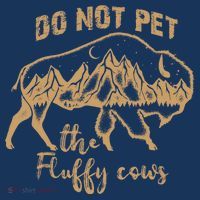 Don't Pet The Fluff Cows Funny Buffalo Apron thumb 3