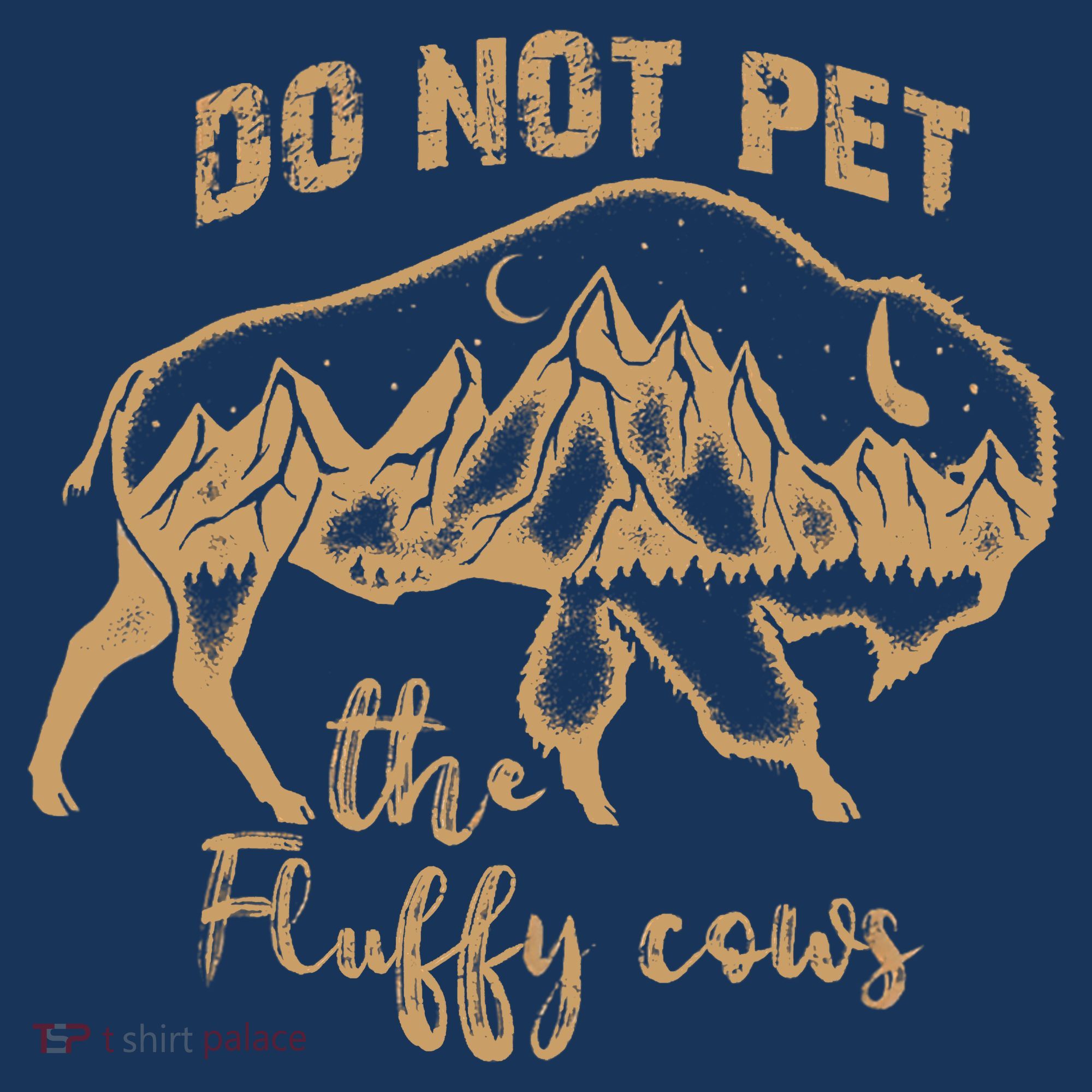 Don't Pet The Fluff Cows Funny Buffalo Women's Long Sleeve Shirt