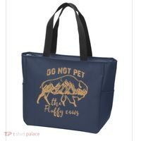 Don't Pet The Fluff Cows Funny Buffalo Tote Bag thumb 3