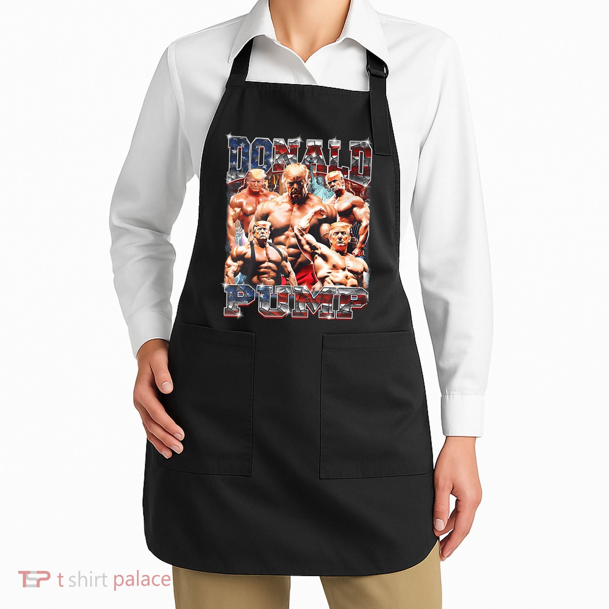 Donald Pump Trump 2024 Weight Lifting Gym Fitness Apron
