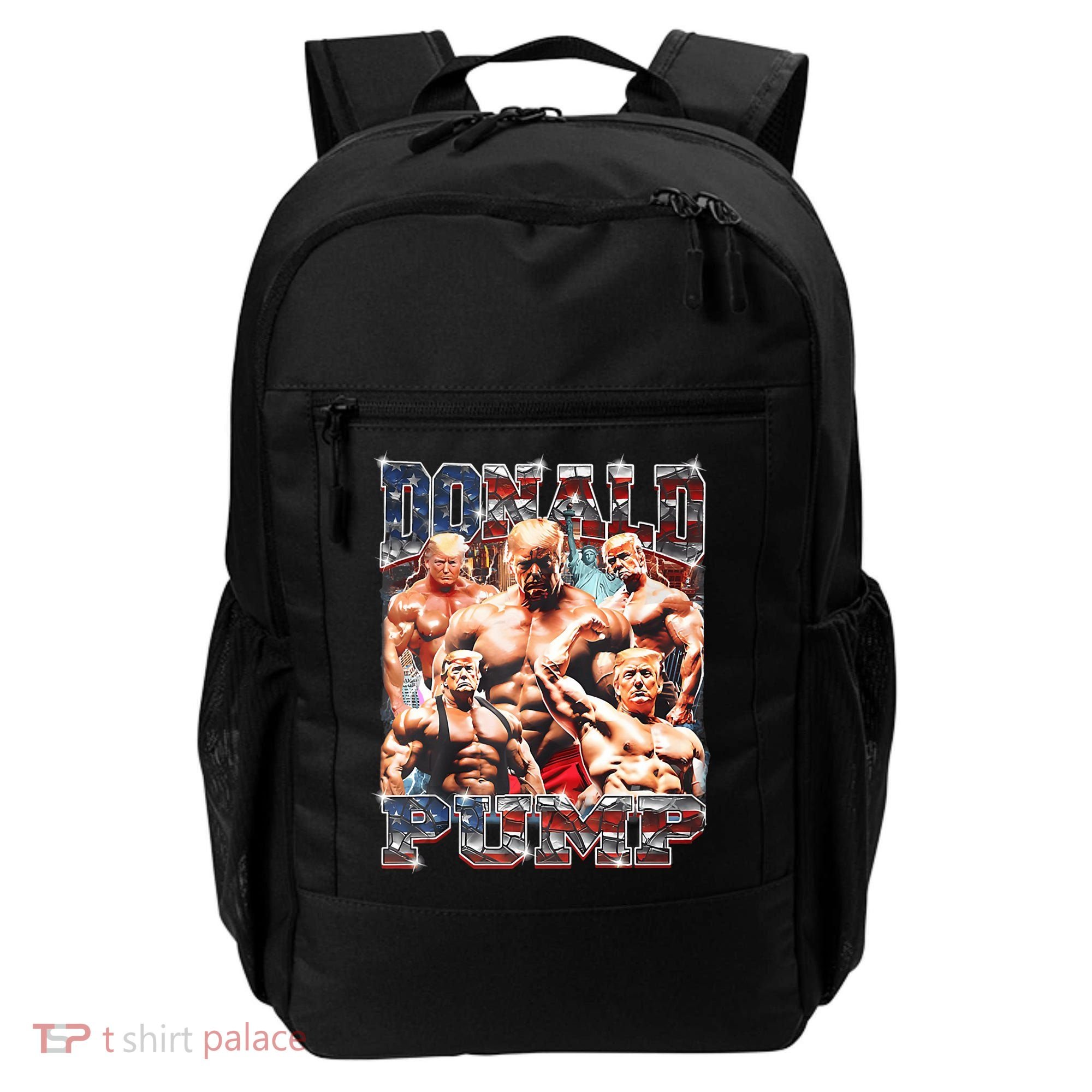 Donald Pump Trump 2024 Weight Lifting Gym Fitness Backpack