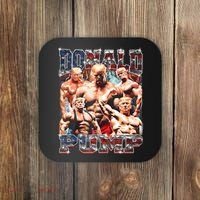 Donald Pump Trump 2024 Weight Lifting Gym Fitness Coaster thumb 0