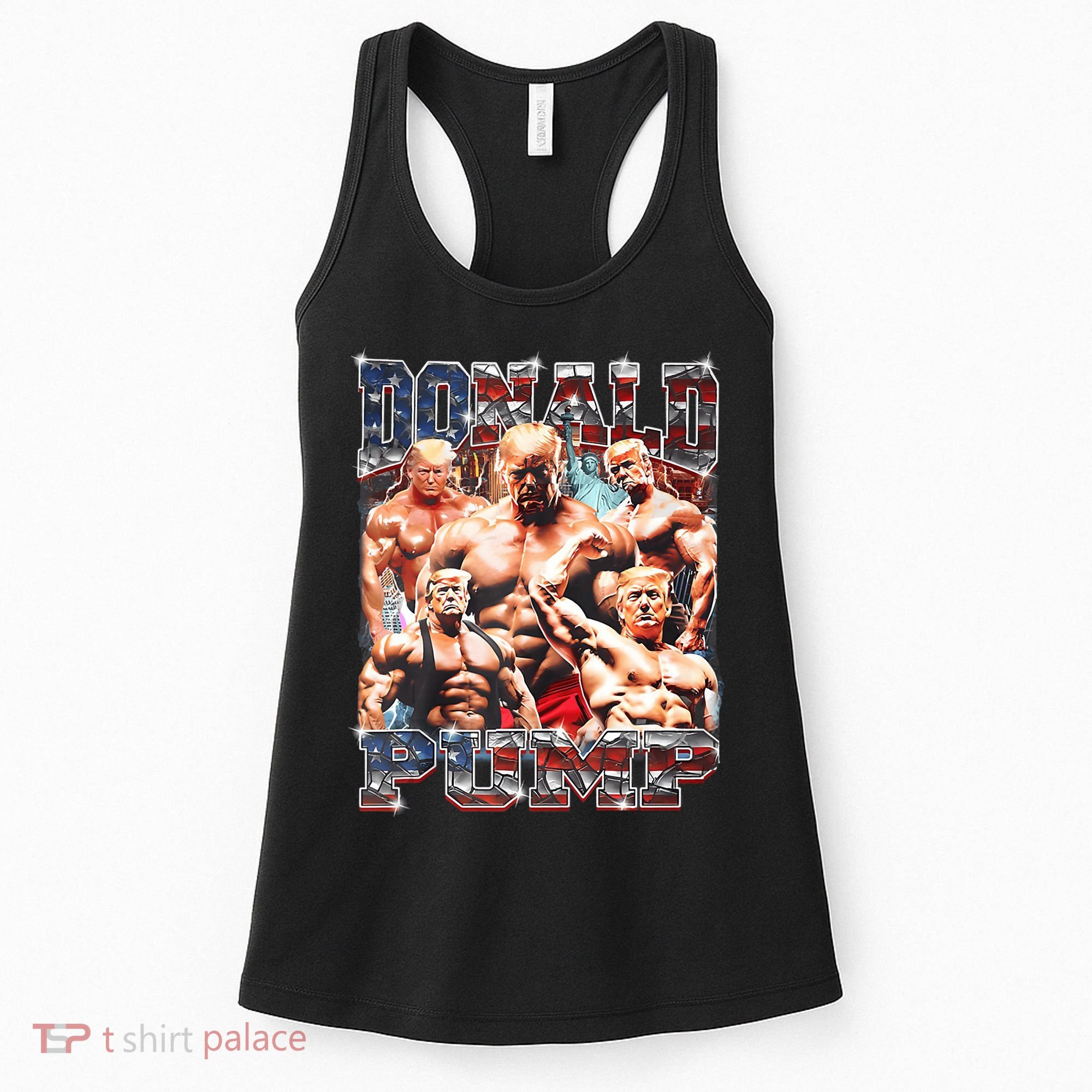 Donald Pump Trump 2024 Weight Lifting Gym Fitness Women's Tank Top