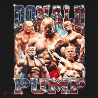 Donald Pump Trump 2024 Weight Lifting Gym Fitness Kids Sweatshirt thumb 2