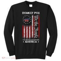 Donkey Pox The Disease Destroying America Funny Anti Biden Sweatshirt thumb 0