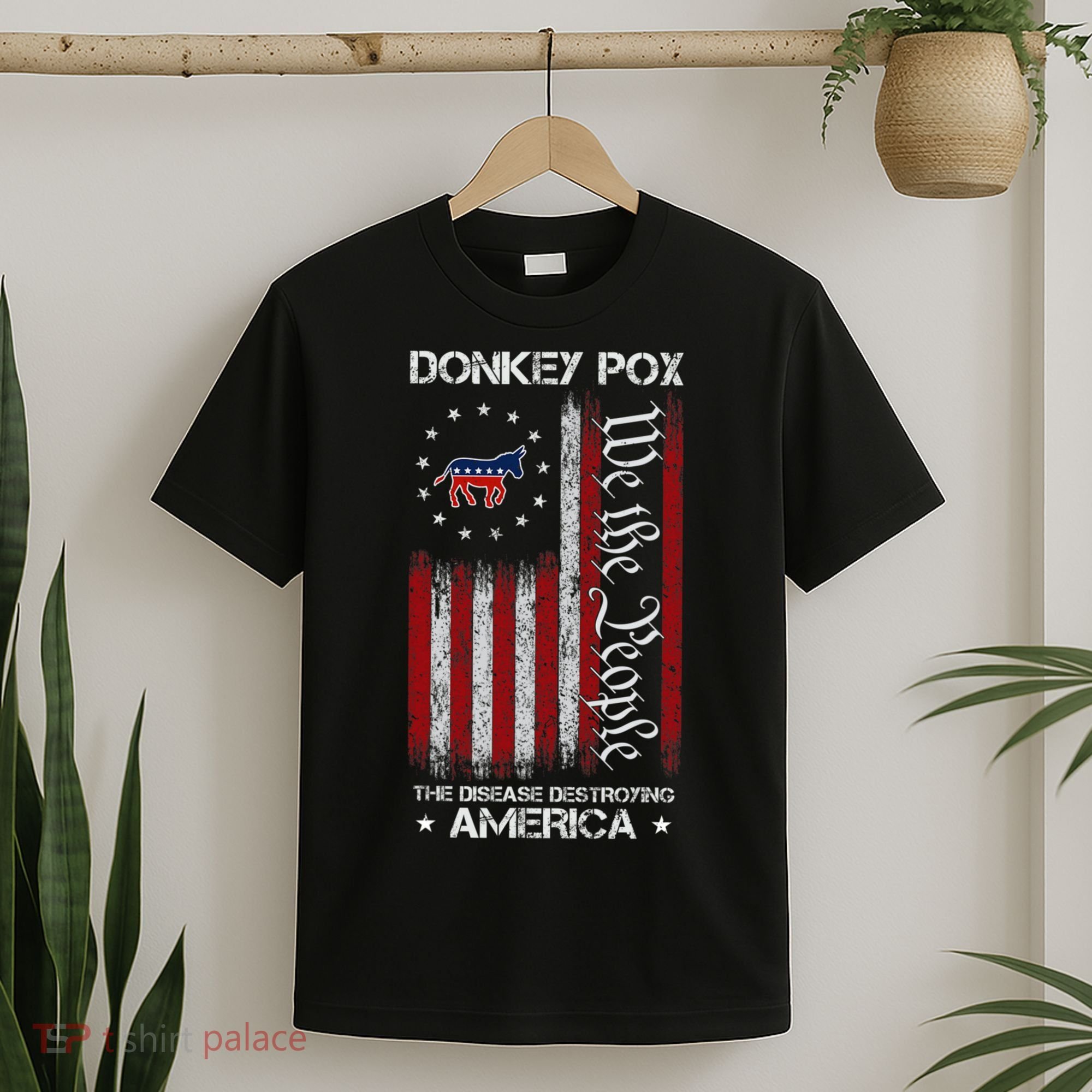 Donkey Pox The Disease Destroying America Funny Anti Biden T-Shirt