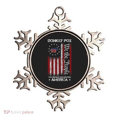 Donkey Pox The Disease Destroying America Funny Anti Biden Ornament