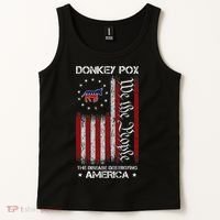 Donkey Pox The Disease Destroying America Funny Anti Biden Tank Top thumb 2