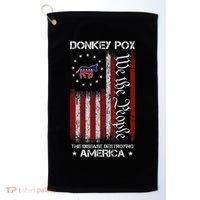 Donkey Pox The Disease Destroying America Funny Anti Biden Golf Towel thumb 0
