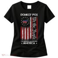Donkey Pox The Disease Destroying America Funny Anti Biden Women's T-Shirt thumb 0
