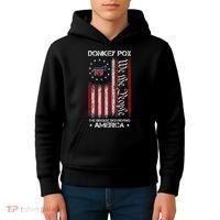 Donkey Pox The Disease Destroying America Funny Anti Biden Kids Hoodie thumb 4
