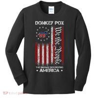 Donkey Pox The Disease Destroying America Funny Anti Biden Kids Long Sleeve Shirt thumb 0