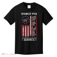 Donkey Pox The Disease Destroying America Funny Anti Biden Kids T-Shirt thumb 0