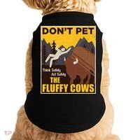 Don't Pet The Fluffy Cows Bison Buffalo Doggie Tank thumb 0