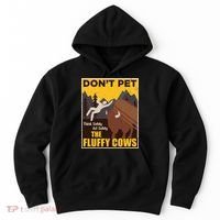 Don't Pet The Fluffy Cows Bison Buffalo Hoodie thumb 0