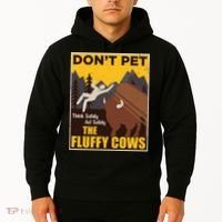 Don't Pet The Fluffy Cows Bison Buffalo Hoodie thumb 2