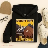 Don't Pet The Fluffy Cows Bison Buffalo Hoodie thumb 4