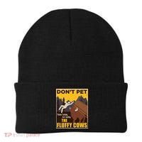 Don't Pet The Fluffy Cows Bison Buffalo Beanie thumb 0