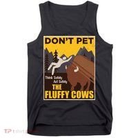 Don't Pet The Fluffy Cows Bison Buffalo Tank Top thumb 0