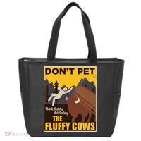 Don't Pet The Fluffy Cows Bison Buffalo Tote Bag thumb 0