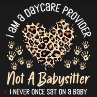 Daycare Provider Teacher Childcare Worker Leopard Heart Fun Women's Hoodie thumb 2