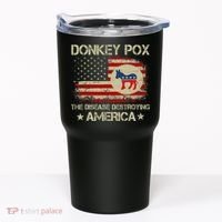 Donkey Pox The Disease Destroying America Funny Anti Biden Tumbler thumb 0