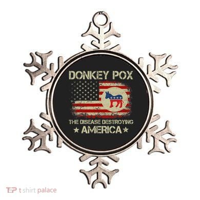 Donkey Pox The Disease Destroying America Funny Anti Biden Ornament
