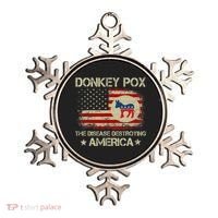 Donkey Pox The Disease Destroying America Funny Anti Biden Ornament thumb 0