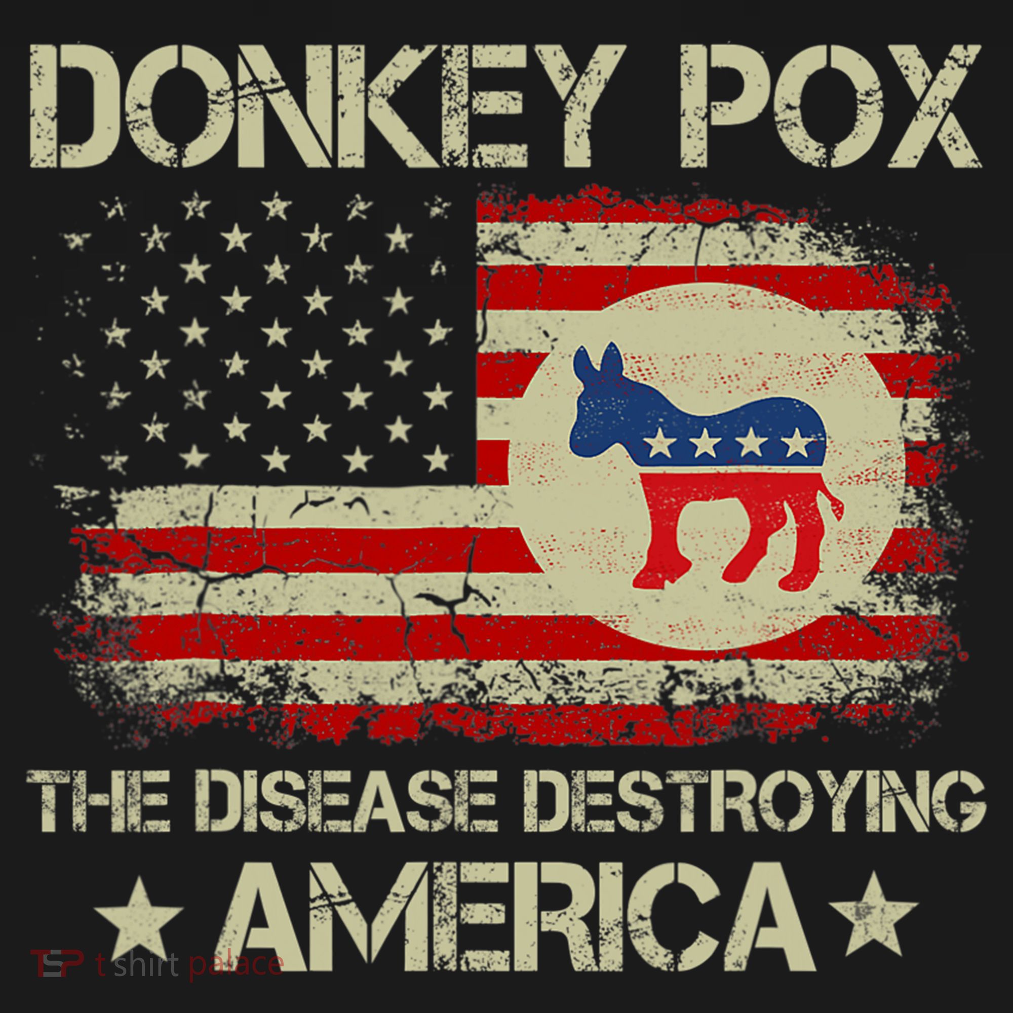 Donkey Pox The Disease Destroying America Funny Anti Biden Ornament