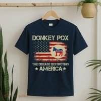 Donkey Pox The Disease Destroying America Funny Anti Biden T-Shirt thumb 2