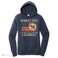 Donkey Pox The Disease Destroying America Funny Anti Biden Women's Hoodie thumb 0