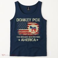 Donkey Pox The Disease Destroying America Funny Anti Biden Tank Top thumb 2