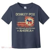 Donkey Pox The Disease Destroying America Funny Anti Biden Toddler T-Shirt thumb 0