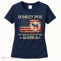 Donkey Pox The Disease Destroying America Funny Anti Biden Women's T-Shirt thumb 0