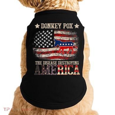 Donkey Pox The Disease Destroying America Funny Doggie Tank