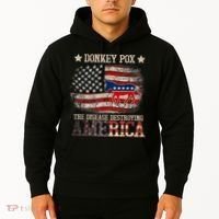 Donkey Pox The Disease Destroying America Funny Hoodie thumb 2