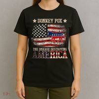 Donkey Pox The Disease Destroying America Funny T-Shirt thumb 4