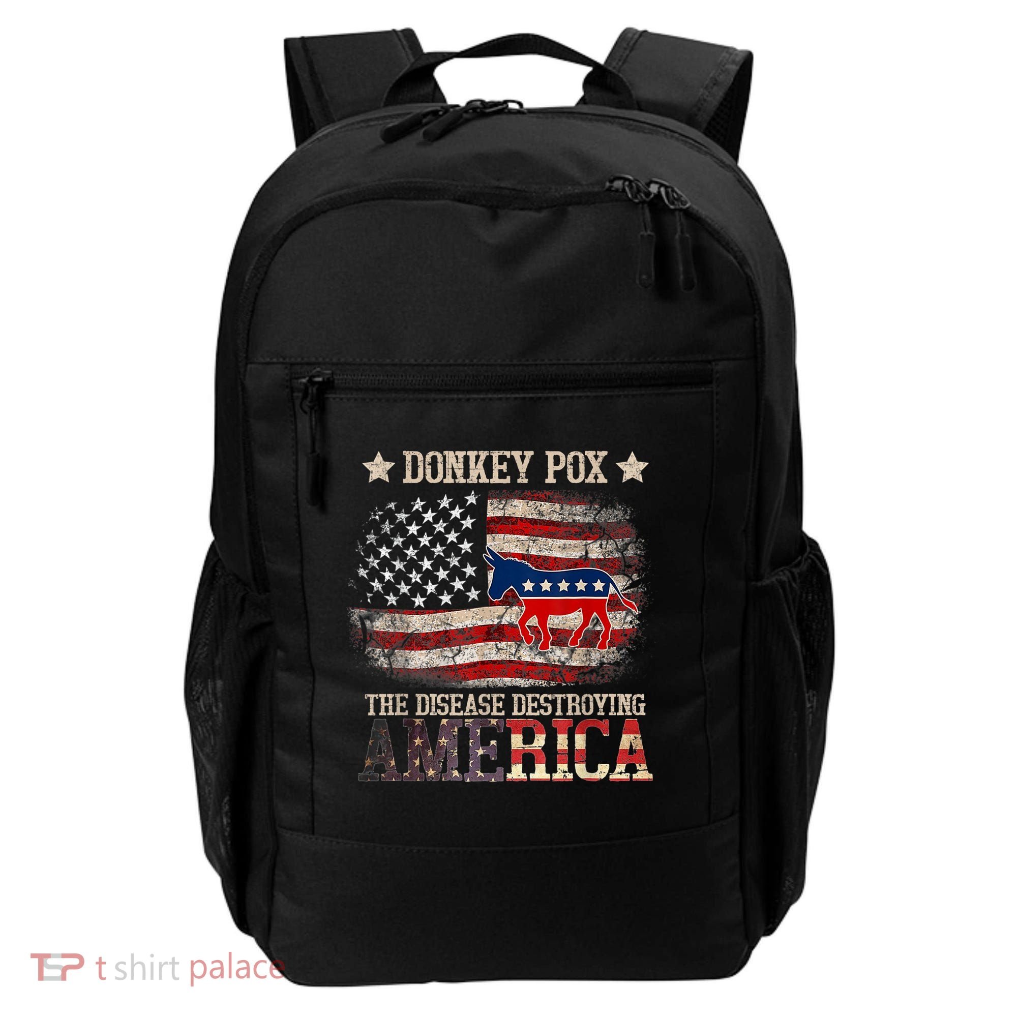 Donkey Pox The Disease Destroying America Funny Backpack