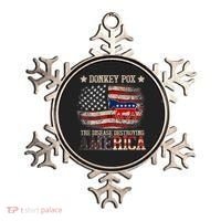Donkey Pox The Disease Destroying America Funny Ornament thumb 0