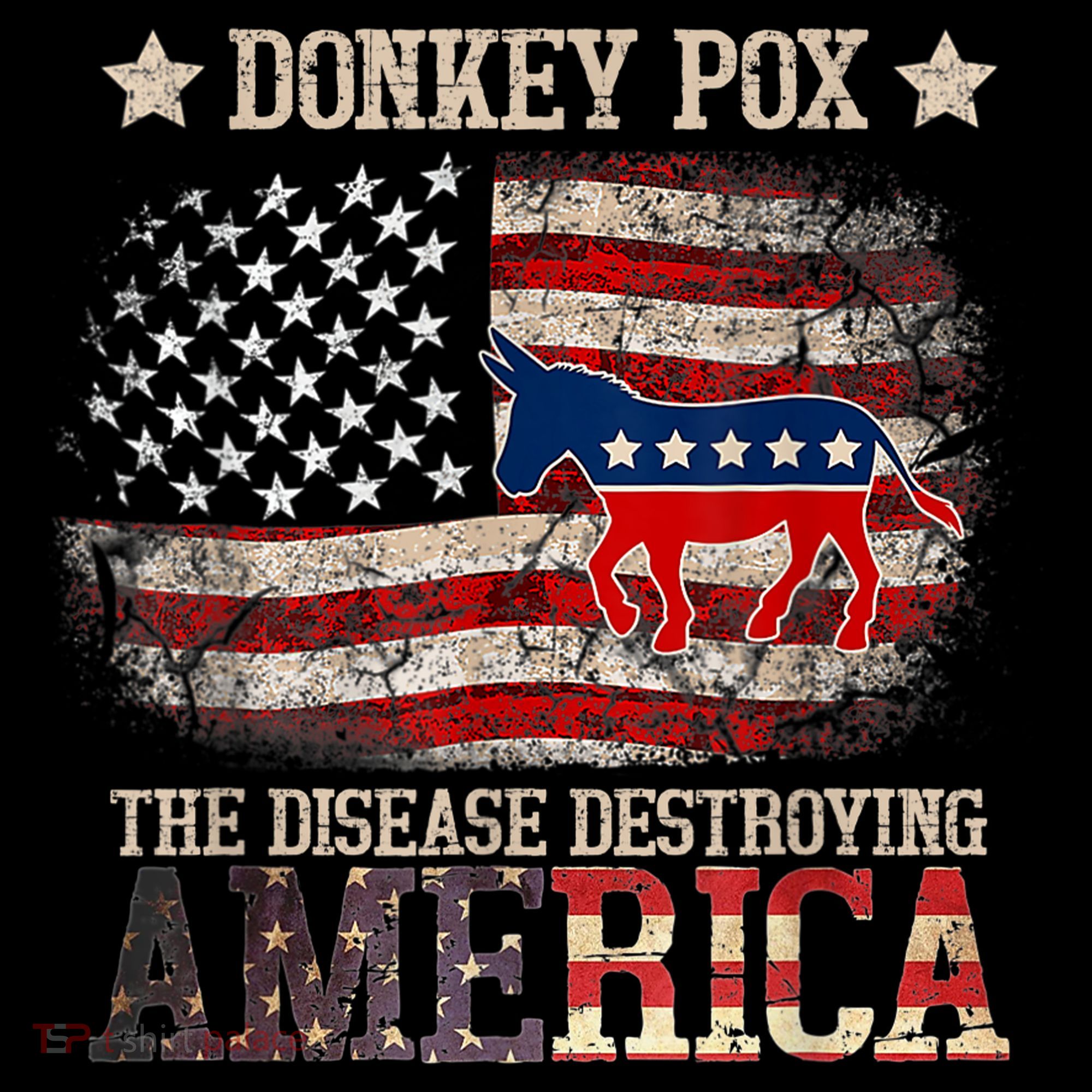 Donkey Pox The Disease Destroying America Funny Ornament