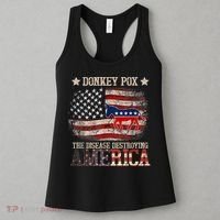 Donkey Pox The Disease Destroying America Funny Women's Tank Top thumb 3