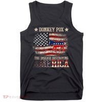 Donkey Pox The Disease Destroying America Funny Tank Top thumb 0