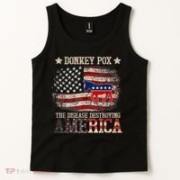Donkey Pox The Disease Destroying America Funny Tank Top thumb 2