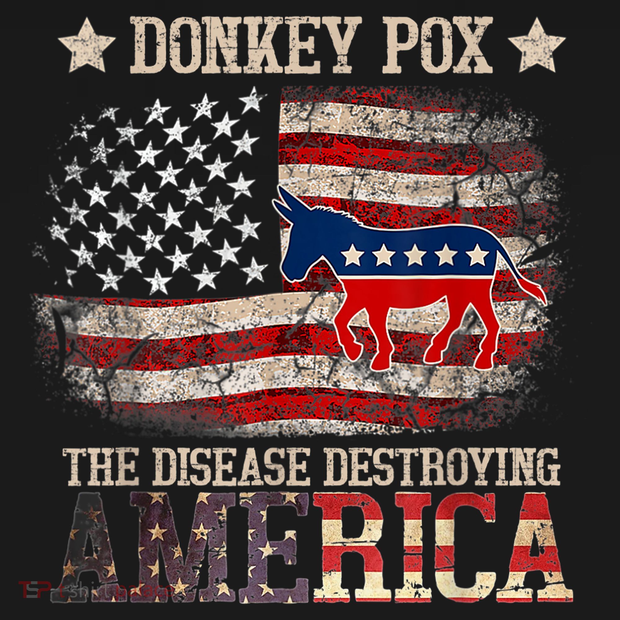 Donkey Pox The Disease Destroying America Funny Women's Long Sleeve Shirt