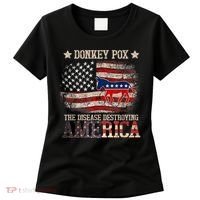 Donkey Pox The Disease Destroying America Funny Women's T-Shirt thumb 0